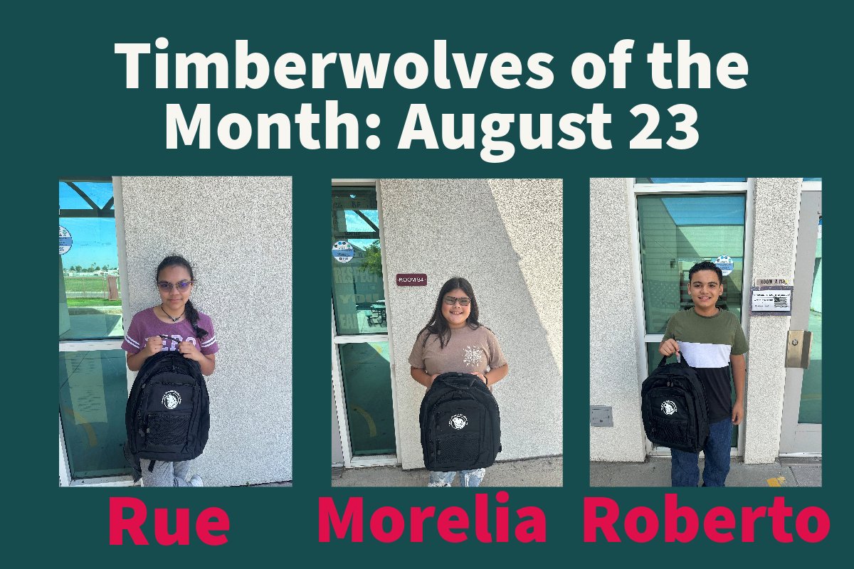 FUSD_TrumanMS's tweet photo. Congratulations, to our Timberwolves of the Month! #IBelieveinFusd #Trumanms https://t.co/0tnuyAeJhJ
