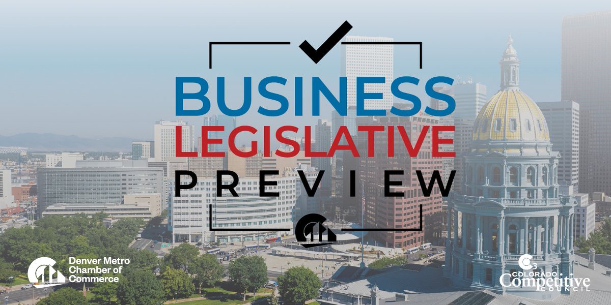 Denver Metro Chamber of Commerce (@denchamber) on Twitter photo Join us and <a href="/COCompetes/">Colorado Competitive Council</a> for our annual Business Legislative Preview, which will feature leadership from the Colorado General Assembly. Gain valuable insights as they share their strategies, areas of emphasis and forecasts for businesses. Learn more: bit.ly/48aQscN Join us and <a href="/COCompetes/">Colorado Competitive Council</a> for our annual Business Legislative Preview, which will feature leadership from the Colorado General Assembly. Gain valuable insights as they share their strategies, areas of emphasis and forecasts for businesses. Learn more: bit.ly/48aQscN