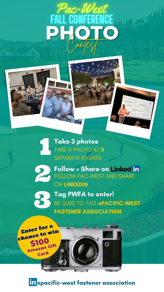 Enter the Pac-West Fall Conference LinkedIn Contest! All posts must be shared by September 20. The drawing will take place on September 22. See below for contest details.