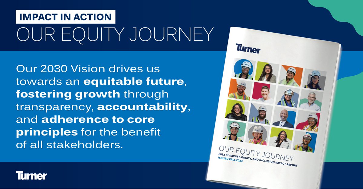 Embracing our Journey. Our 2023 #Diversity, #Equity, & #Inclusion report is available at: bit.ly/45XWqMR #OurPeopleOurStrength #DEI #TurnerConstruction #ConstructionCares