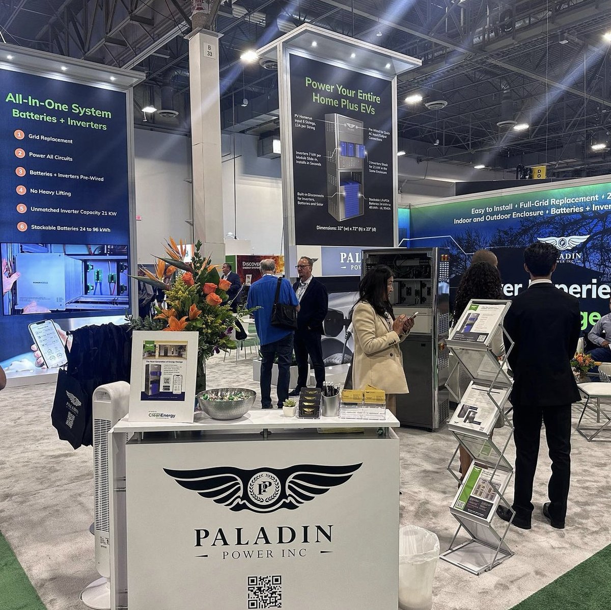 We're here at #REPlus23 in #LasVegas. Come meet the Paladin Power team! Let's talk about the future of energy storage. Lean more about our next generation inverter + battery #energystoragesystem.

#renewableenergy #batterytechnology #energytechnology #solarindustry #ess #bss