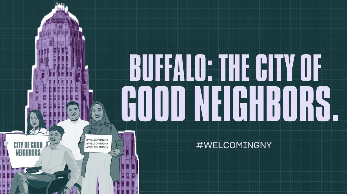 Seeking asylum is a legal and human right! We all share a role in welcoming asylum seekers seeking a safer, better future.

As the City of Good Neighbors, our communities #choosewelcome!

#WelcomingNY