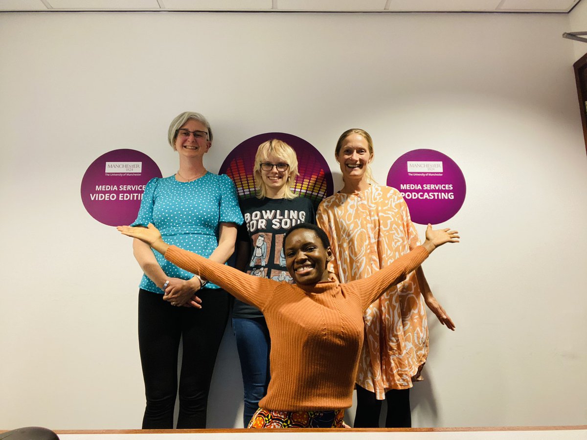 AnnetNakkazi1's tweet photo. Are you ready for us? @OfficialUoM @ErinPallott, #Debby and #Sarah, thanks for having me💃❤️:)

Btw, thanks for 5K subscribers on our Youtube🙏❤️. This was 2023 goal😩😊! You are absolutely amazing👏🙏!

#manchesteruniversity #buildingaprofile #Sciencecommunication #podcast https://t.co/GOk2iwixlJ