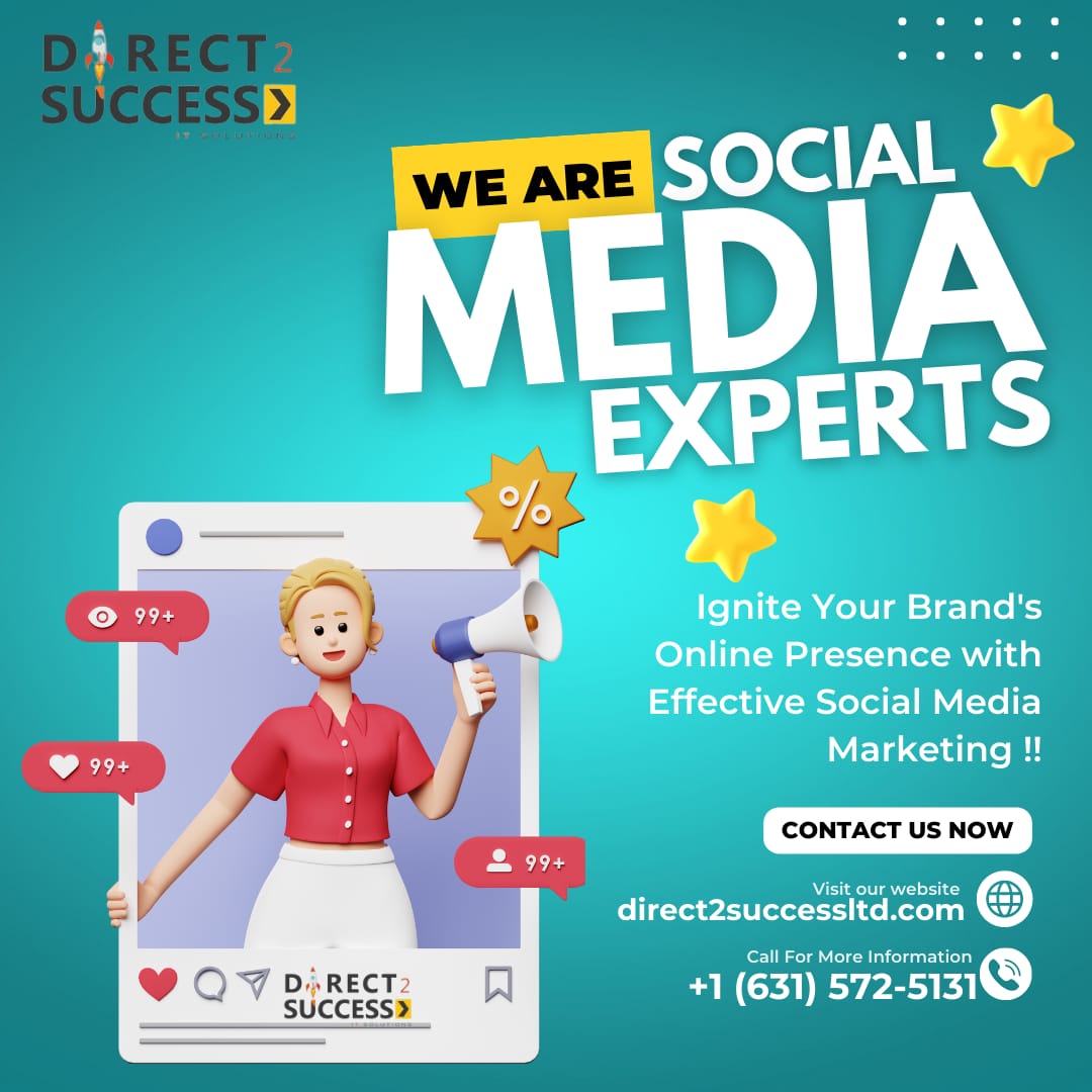 direct2success's tweet photo. "Supercharge your online presence with Direct2Success! 🚀 Call us at +1 (631) 572 5131 or visit https://t.co/LPbxMXRRsW for top-notch #SocialMediaMarketing  #DigitalSuccess https://t.co/mod882Axjq