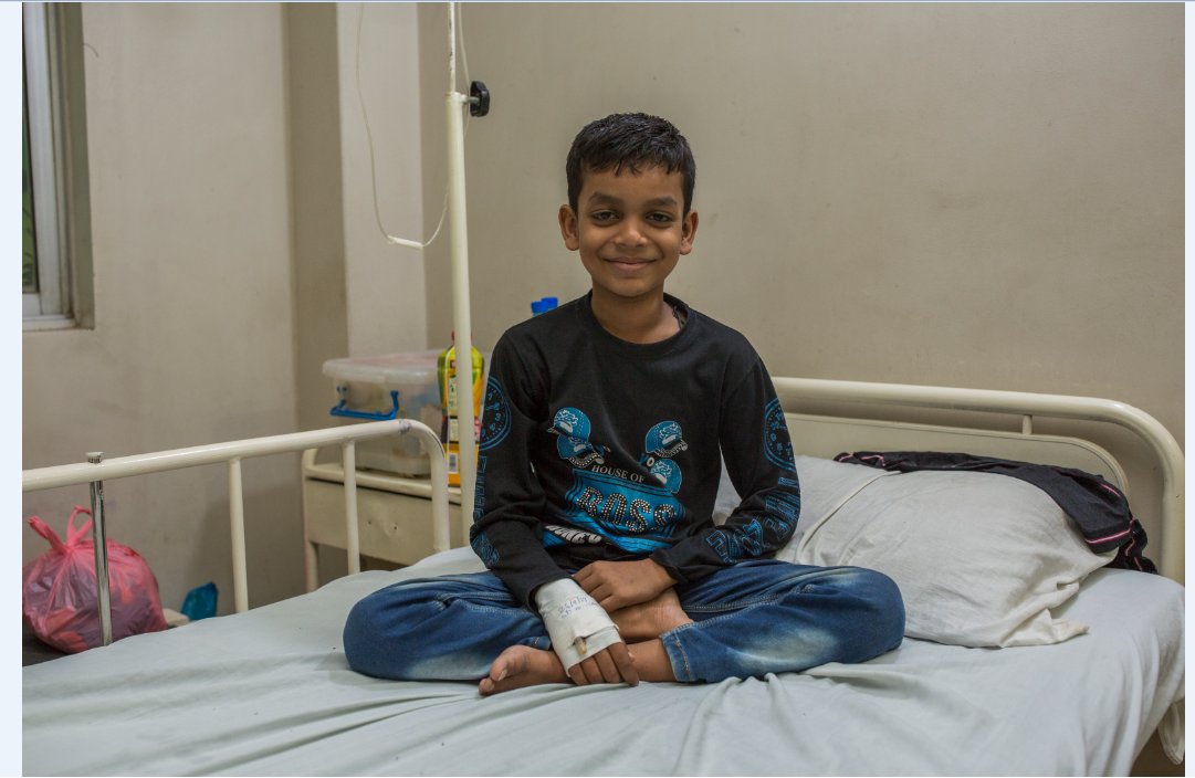 Faizan recovered from #typhoid, but not all will be as fortunate if we don’t focus now on drug resistance. #VaccinesWork to avoid IV antibiotics and #AMR. 
New genomic data from <a href="/TyphiNET/">TyphiNET</a> highlights the urgency to address drug resistance patterns of S. Typhi! #TakeOnTyphoid