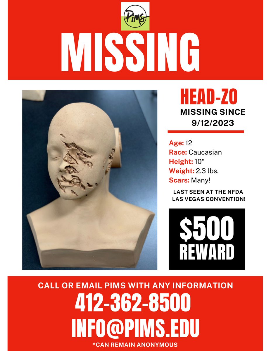 PIMS5808's tweet image. 📷📷 You won't believe what happened at the @NFDA convention yesterday... our Headzo display went MISSING!
If you are the head-napper, or know any details about where our Headzo might be, let us know! 
#bringheadzoback #notsovivalasvegas