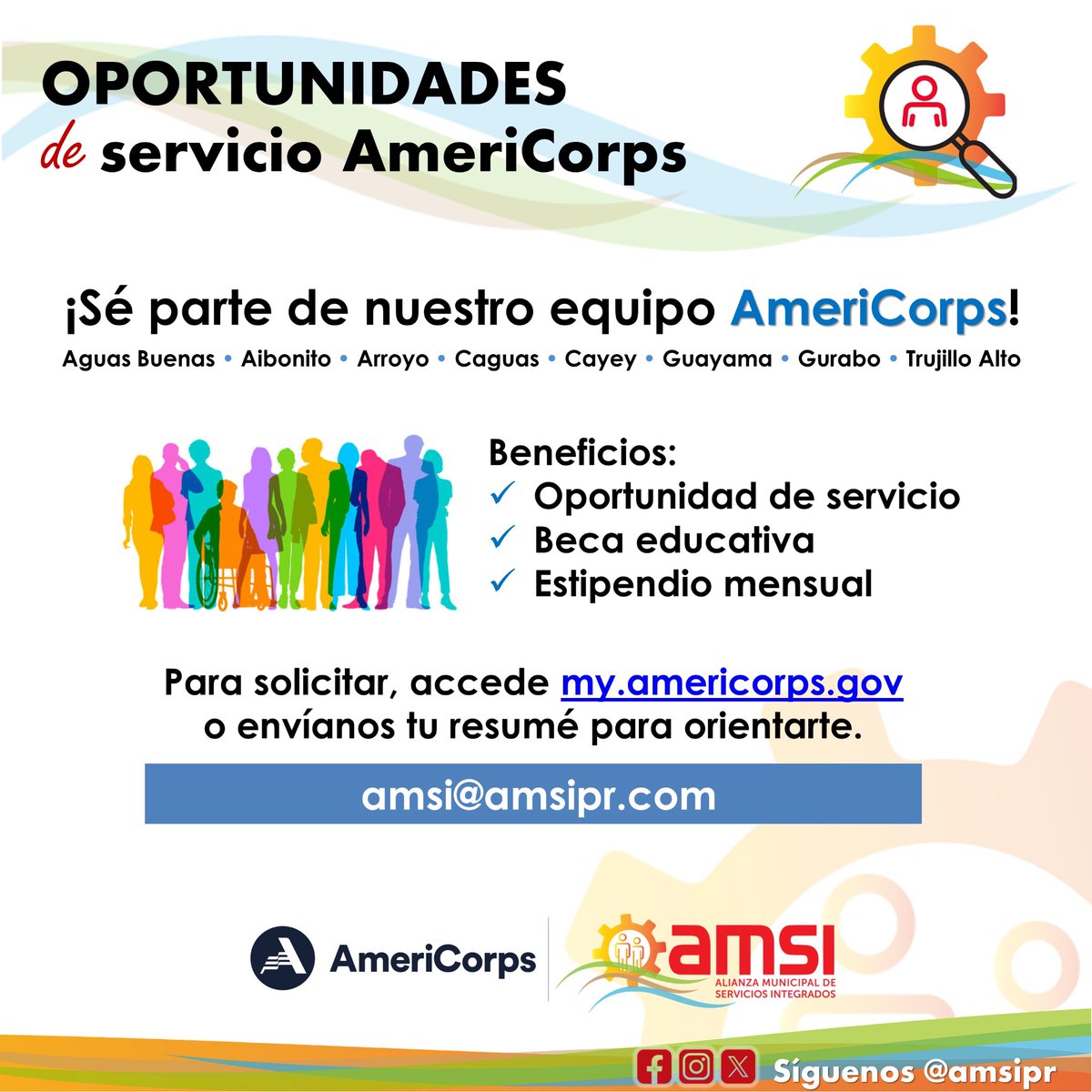 Oportunidades de servicio AmeriCorps en AMSI‼️

#AmeriCorpsWorks