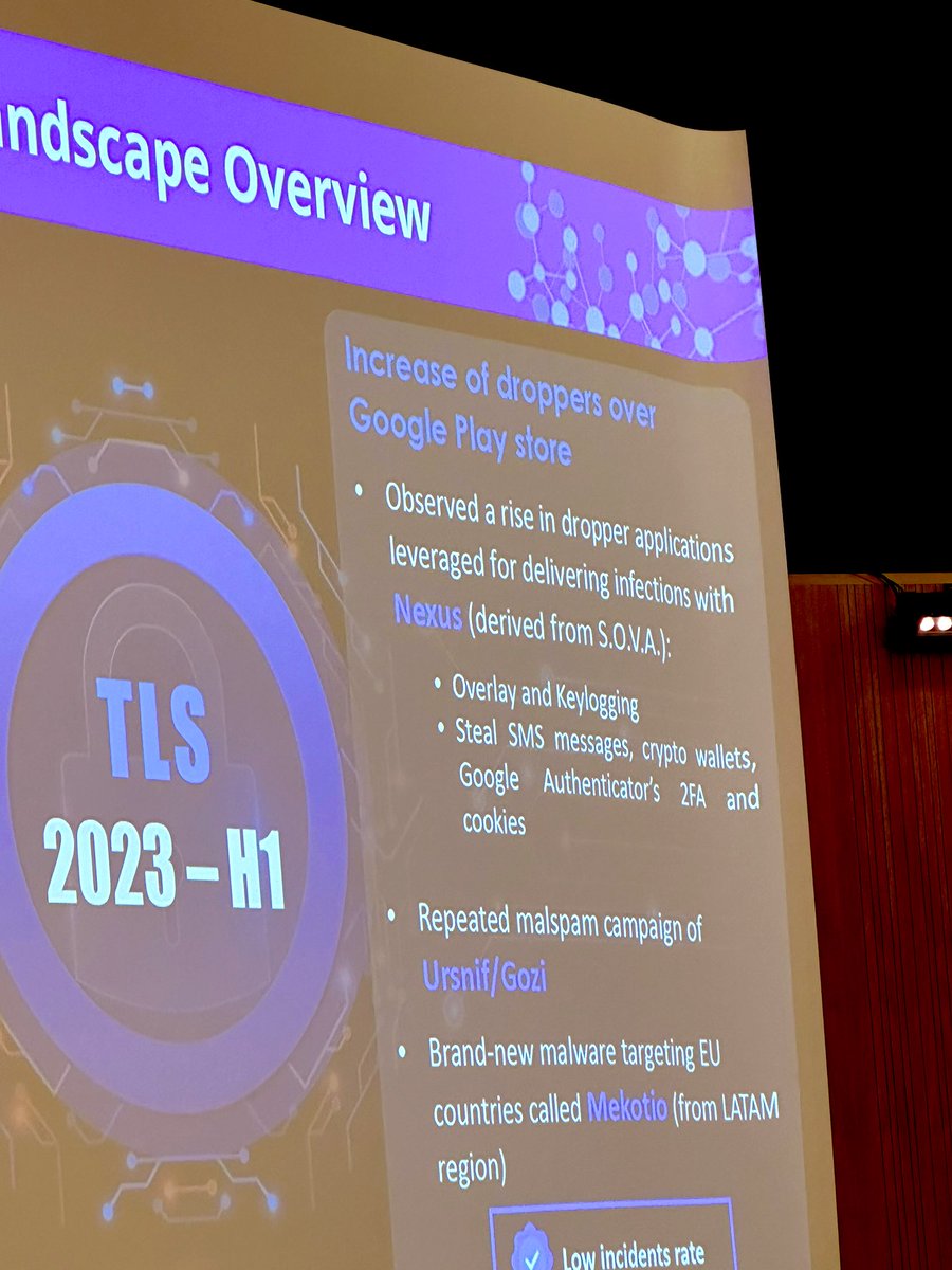 Mobile Banking threats are still on the rise in Google PlayStore (by CERTFin)
#ctieu2023 <a href="/enisa_eu/">ENISA</a>