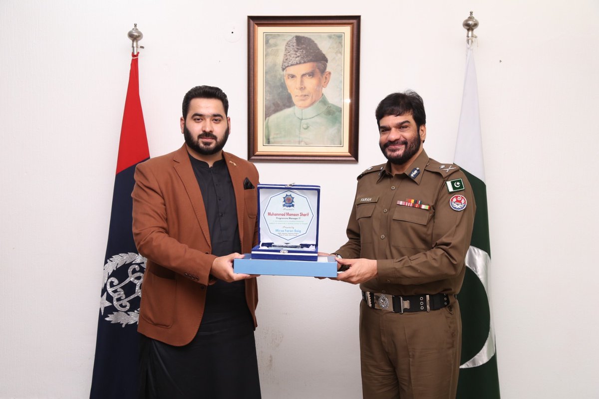 MamoonSharif's tweet photo. Honored and Humbled! 🚀

I am thrilled to announce that I, along with my incredible team, have been awarded by the Additional Inspector General of Punjab Police, Mirza Faran Baig PSP, for my relentless efforts as a Data Scientist in transforming the @PunjabPolicePaK https://t.co/9AEzaWtg45