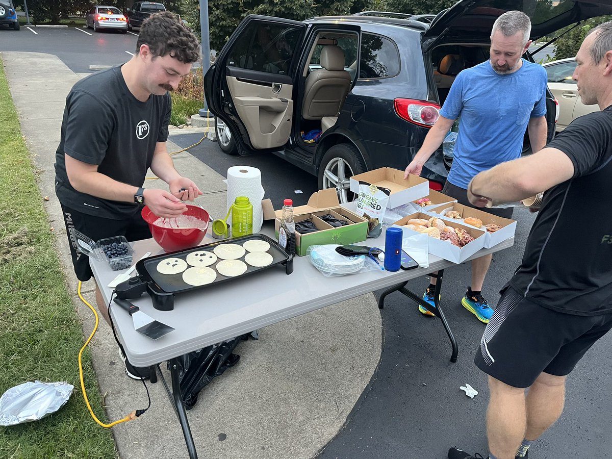 F3Popper's tweet image. Thanks @F3Nashville for hosting this DR @F3Alpha PAX at Titan AO this morning. Happy 9-year anniversary to your region! Also, bringing back your good ideas for future coffeeteria’s in the Alpha. Fresh griddle blueberry pancakes - awesome 🫐🥞🍩☕️