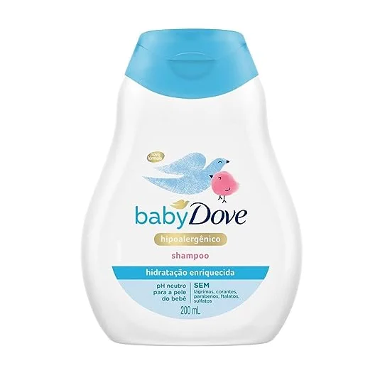 Shampoo Baby Dove Hidratação Enriquecida 200 Ml, Baby Dove, 200 Ml