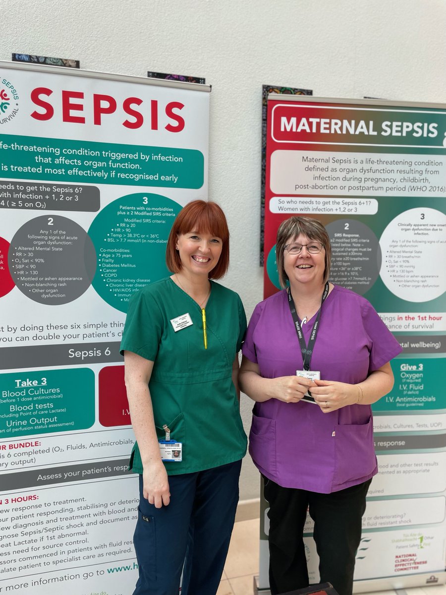 Celebrating #WorldSepsisDay in Mayo University Hospital @saoltagroup with @LizCasey45 
For info hse.ie/sepsis #RecogniseSepsis @MayoVacCentre