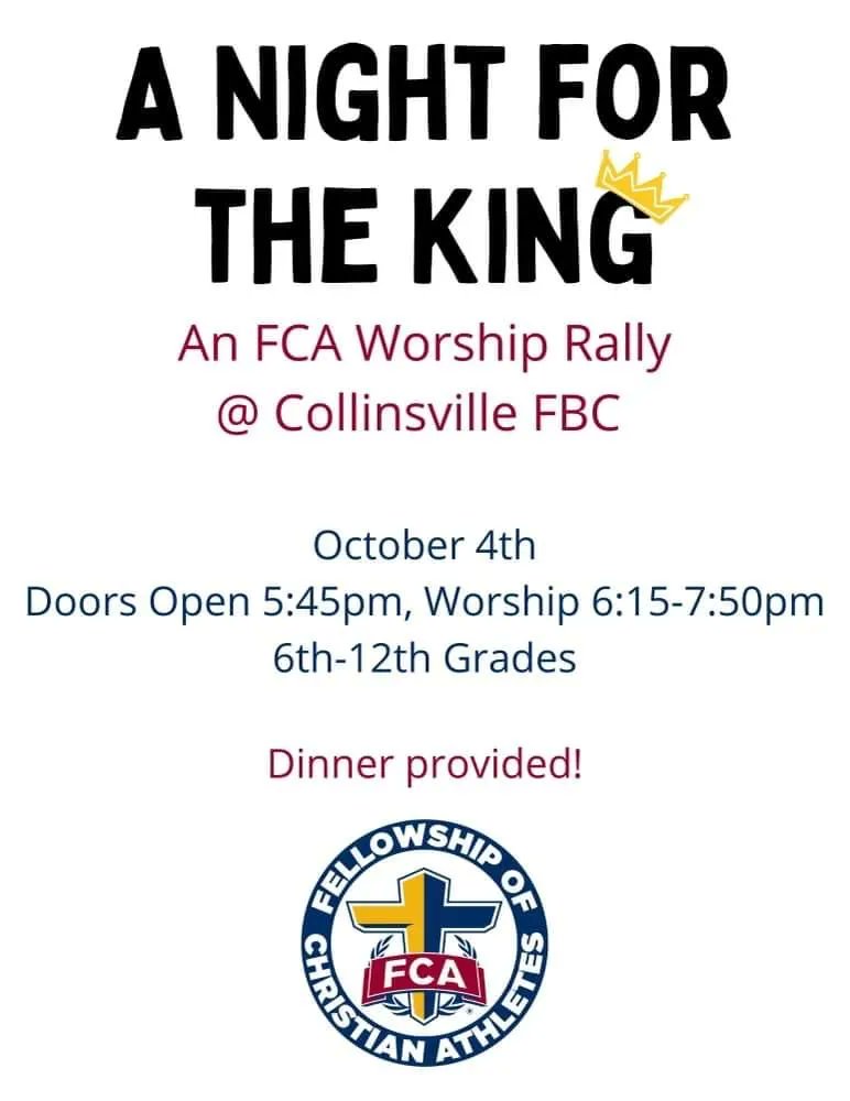 Mark your calendars for this amazing event!  Oct 4th @ 6:15pm - food, fellowship and worship!
