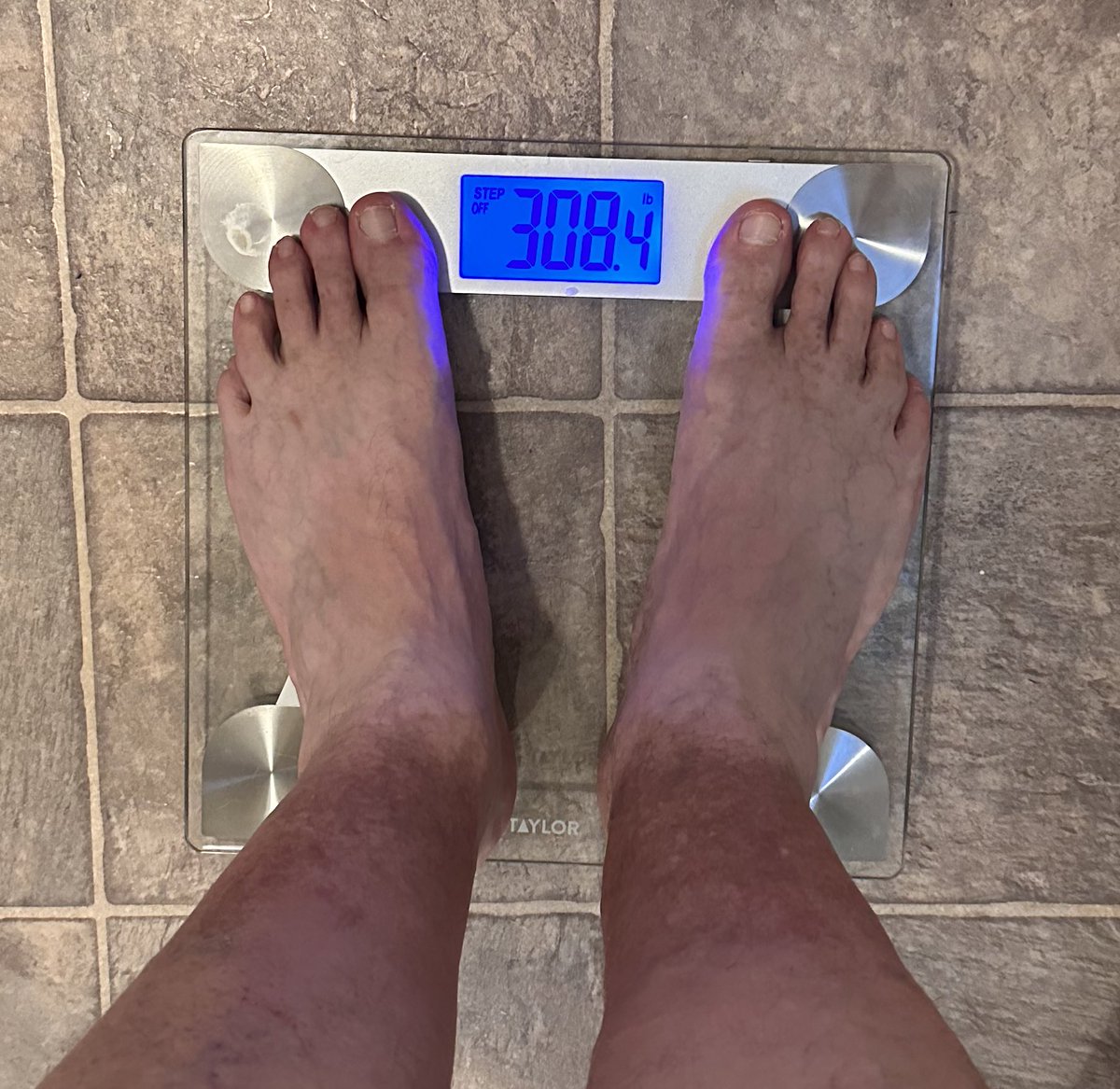 It’s Hump Day so we know that’s also #weighinwednesday too! I was expecting to be a bit heavier today, but I’ll take 308 all day! #weightloss #killingobesity #RevolutionOfEric