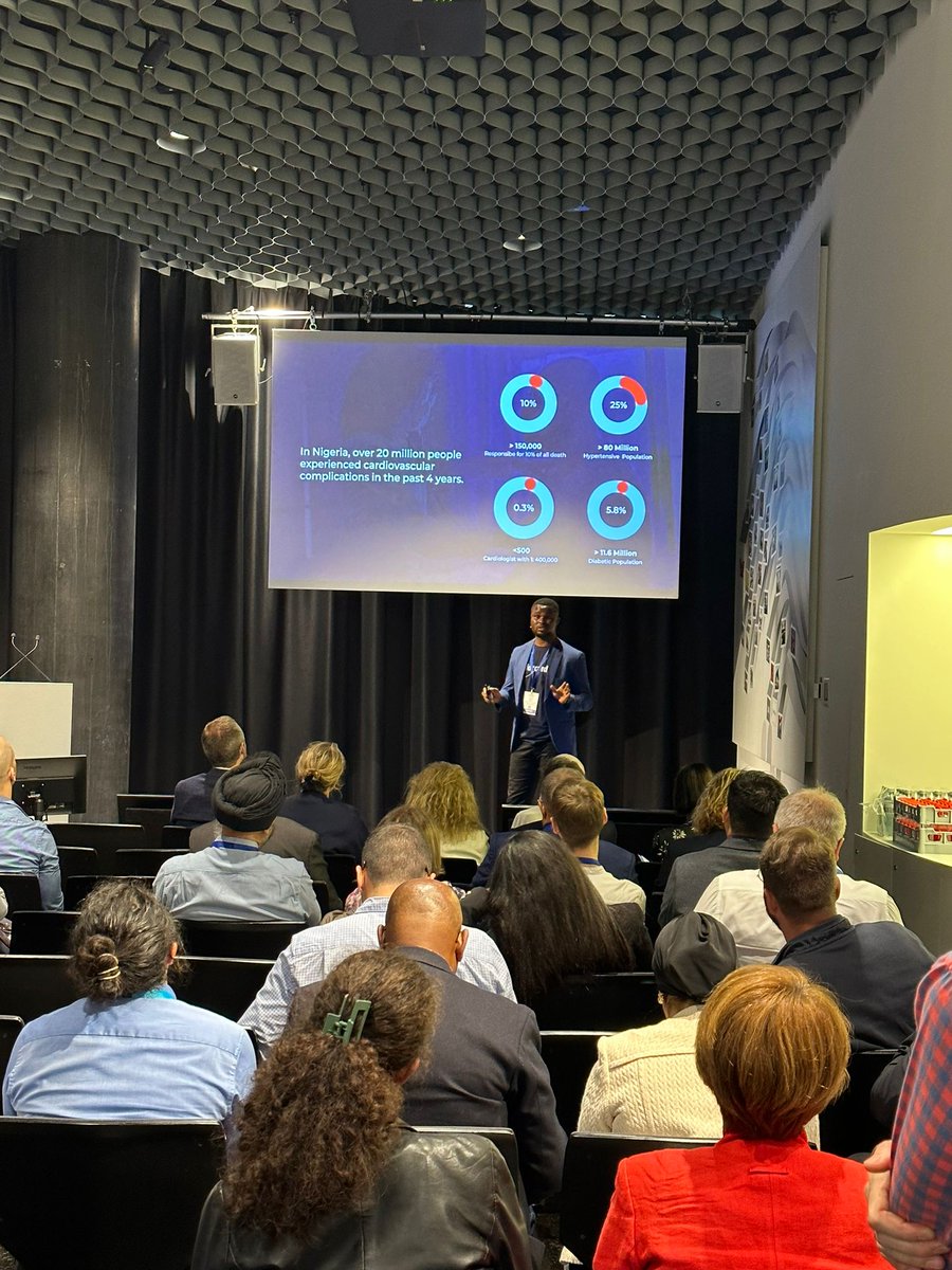 IntHealthAI's tweet photo. Nelson Igbiriki, CEO & Co-Founder, Medtech Africa pitching in our African Startup track
#intelligenthealthai #saveliveswithai https://t.co/5oIzinSvgS