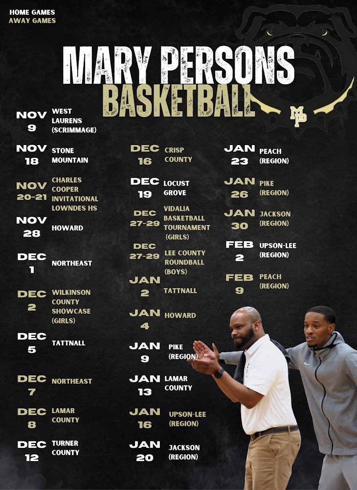 Mary Persons Basketball schedule 23-24 🔥 <a href="/coachRayBB/">Lemetrice Ray</a>