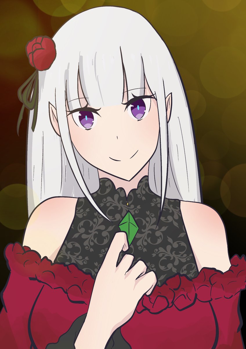 Jappinaise's tweet photo. “You look beautiful in red” 

Emilia x Subaru 🫶🥹 https://t.co/A2BVhZeaq3