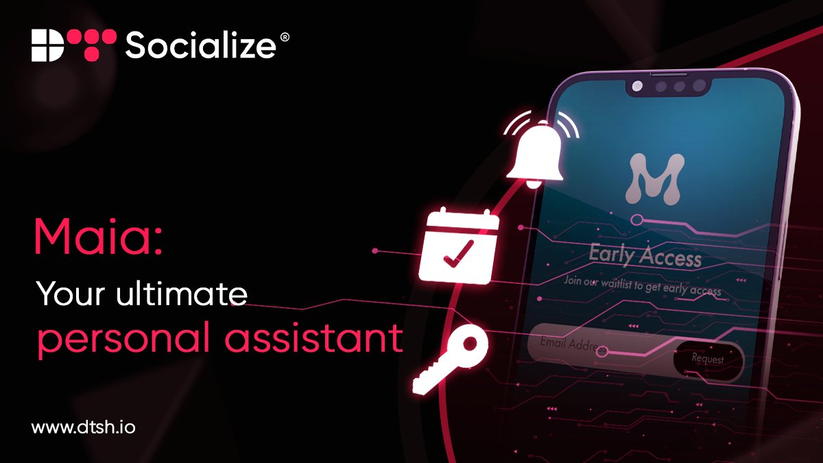 dtsocialize's tweet photo. Introducing the MAIA app, designed to be your ultimate personal assistant:
🔍 Intuitive Memory Search
📅 Automated Reminder System
⏰ Intelligent Rescheduling
🧠 Learning from Patterns
🩺 Integration with Health & Maintenance
#maia #artificialintelligence #dtsh https://t.co/HAohXqC1bF
