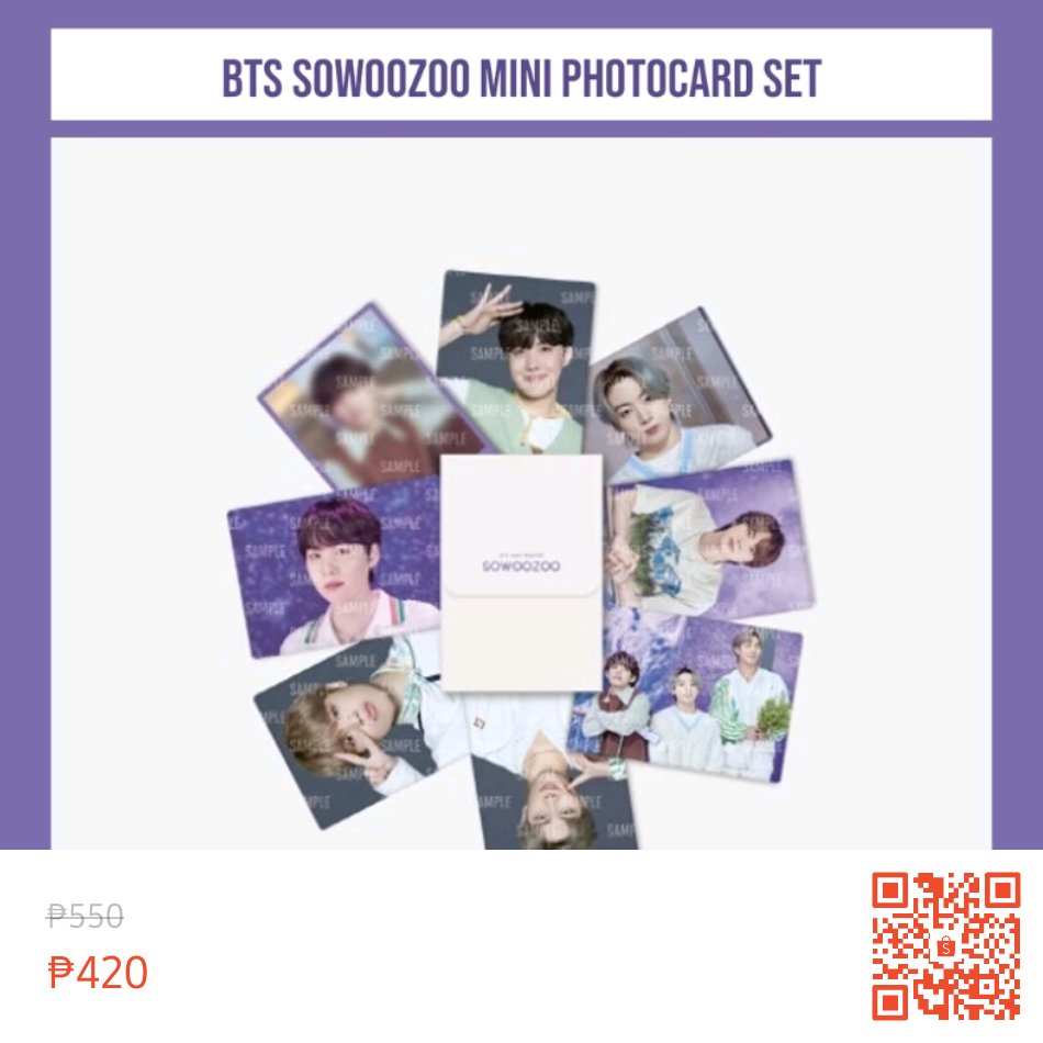 DalbitCornerPH's tweet photo. BTS Sowoozoo Mini Photocard Set

— 390 + LSF
✅️ Official, onhand, COD
🚚 SDD, JNT, SCO (420)

✉️ DM to avail #DalbitOnhand WTS LFB ph 
 https://t.co/a7pzQqBMHi https://t.co/BJyDCJUnCp