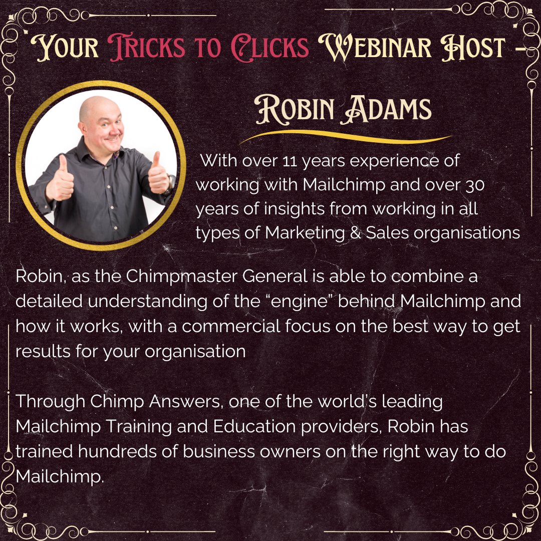 Join us on September 21st for this FREE webinar. Register Now: bit.ly/45JvP5H

#emailmarketing #emailmarketingwebinar #mailchimpwebinar