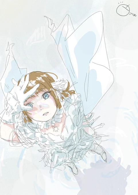【告知】 SSF06にてダマユスキーさんのサークルにイラスト2枚ほど寄稿させて頂きます〜! もちろん峯田さんのイラストです! これはサンプルのカラーラフです