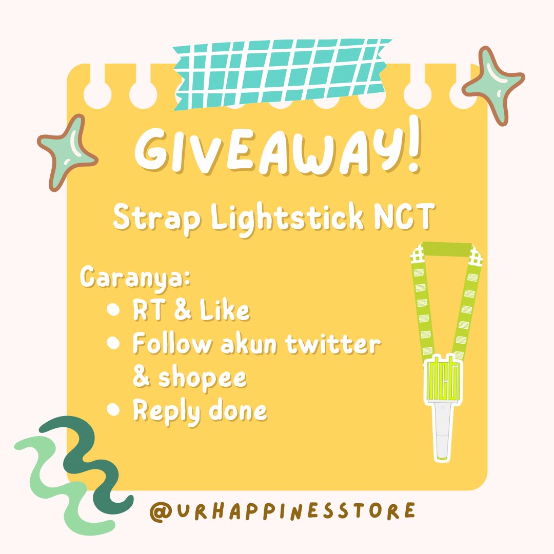 urHappinesStore's tweet photo. [HELP RT💚]

💚 Giveaway Strap Lightstick NCT (Neobong) 💚

Rules:
🌼 RT &amp; Like tweet ini
🌼 Follow akun ini dan akun shopee dibawah ini:
https://t.co/sSKpbVduOJ 
🌼 Reply Done

⏰ 18 Sept 2023

Good Luck💚 https://t.co/7c5ucLyhcM