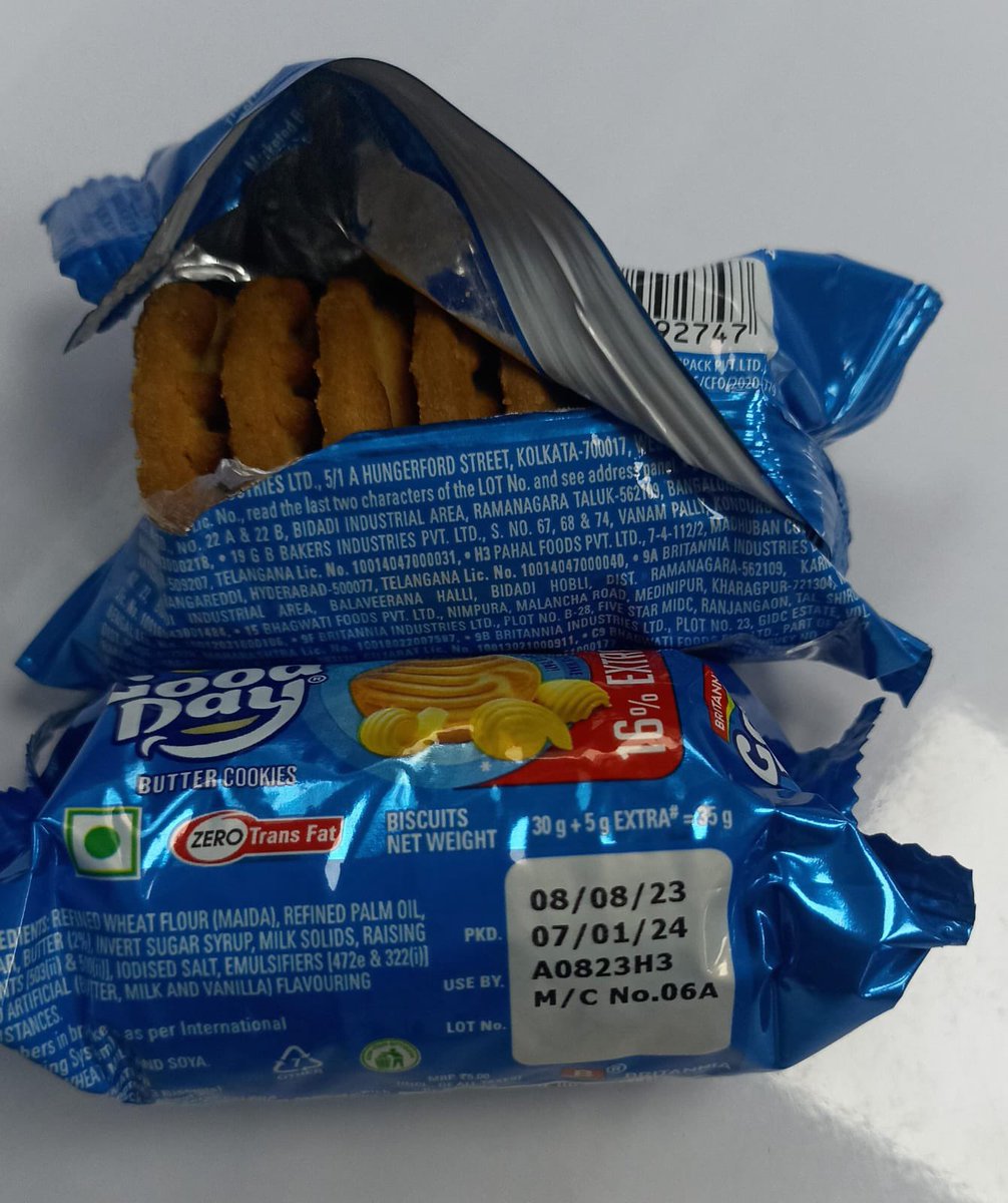 srinisbh's tweet photo. @BritanniaIndLtd Today we served these biscuits to guests they are having horrible smell and even Tea was spoiled bcoz of this it was served to high profile guests and we lost of our face, Deeply disappointed https://t.co/VowCR0vzFF