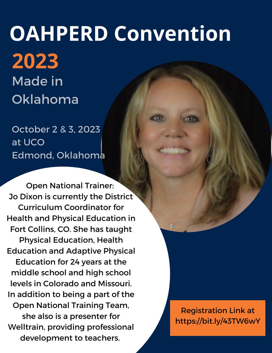 #SpeakerSpotlight #MadeInOklahoma #OAHPERD2023