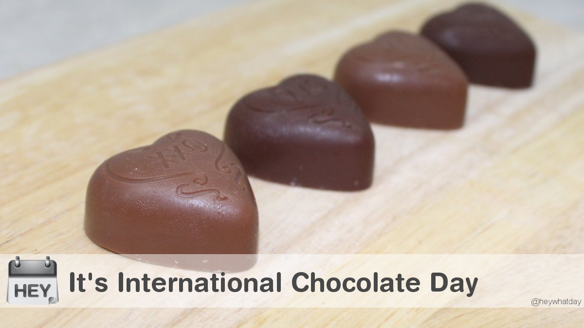 It's International Chocolate Day! 
#InternationalChocolateDay #ChocolateDay #Hearts
