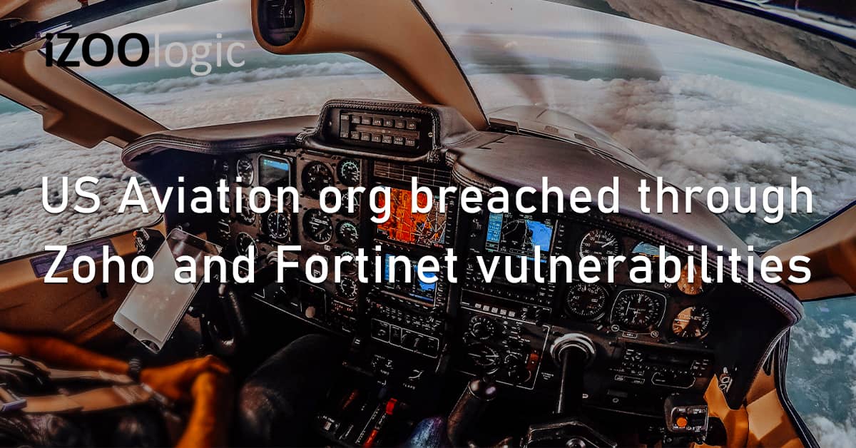 iZOOlogic's tweet image. An alleged Iranian-based threat group has exploited the Zoho and Fortinet vulnerabilities to infiltrate a US-based aviation organisation.

#US #Aviation #SystemBreach #Zoho #Fortinet #Vulnerability #SecurityFlaw #IranianHackers

izoologic.com/2023/09/13/us-…