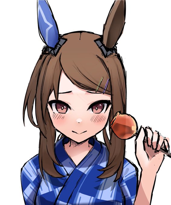 合宿中の隙間時間に描いてたTSUTAYAコラボのアヤベさん落書きです〜 
