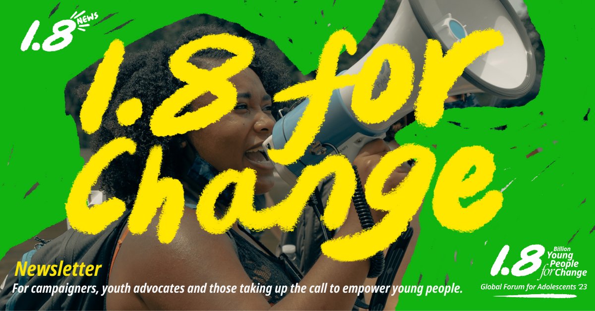 PMNCH's tweet photo. 📣 The 1.8 newsletter is out! Explore the latest from the #1point8 Billion #YoungPeopleForChange campaign, the world's largest youth survey results, inspiring stories from young people &amp; the national events in support of the Global Forum for Adolescents.
👉https://t.co/xc08S5dTz8 https://t.co/6ey1lS4fcG
