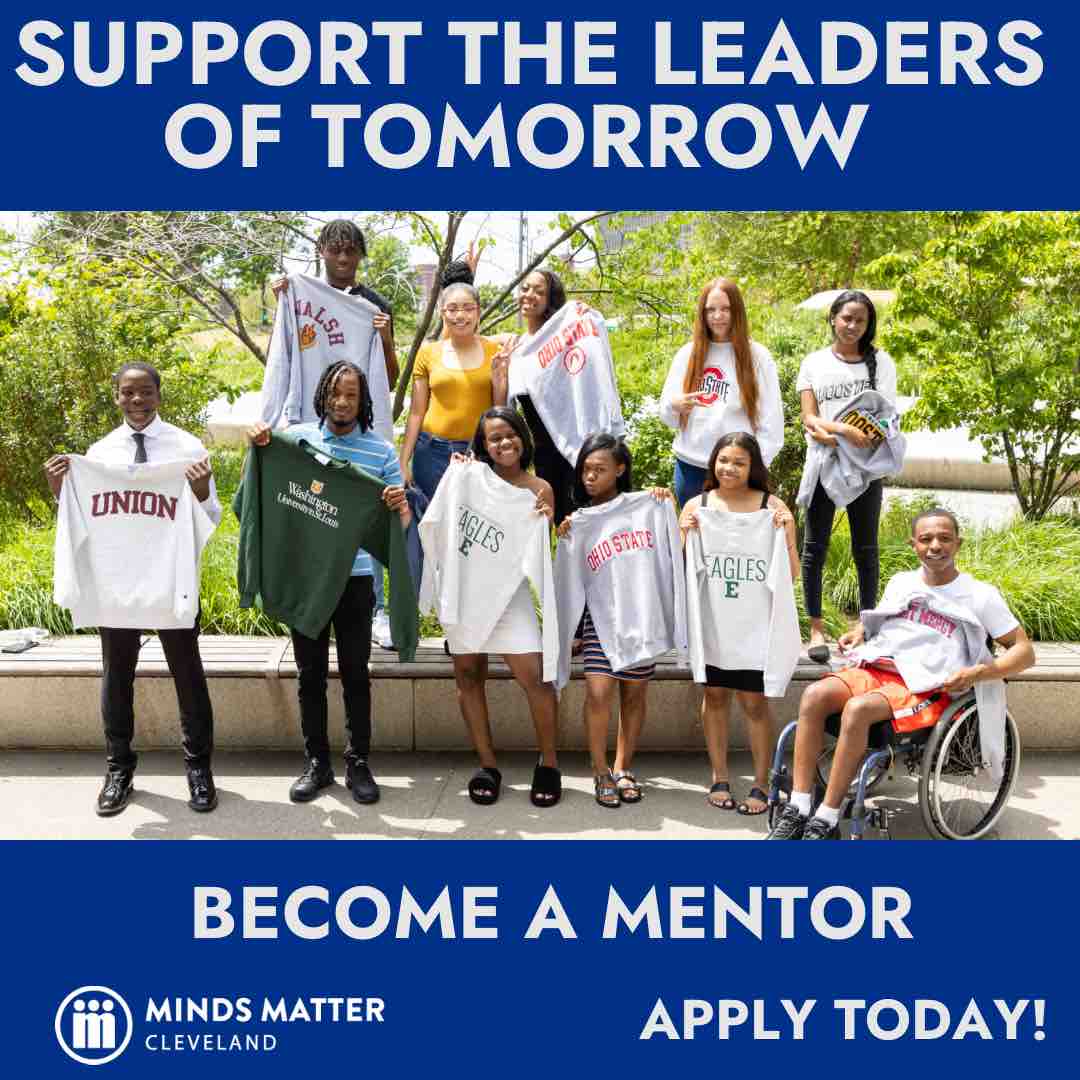 🎓 Give back to your community and help shape the leaders of tomorrow! Minds Matter Cleveland seeks dedicated volunteers who want to support motivated students on their journey to college success. Join us today and be a part of their incredible journey at MindsMatterCleveland.org.