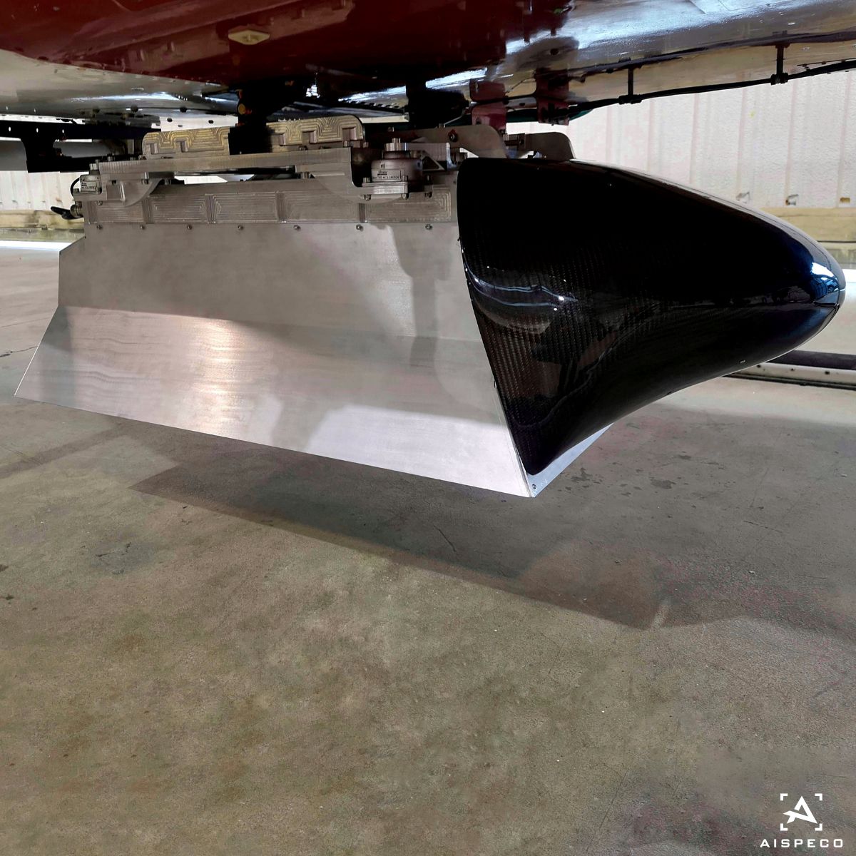 #AISPECO data-collection system mounted on Bell 206 for #corridormapping application. Equipped with:
• Riegl VUX-240 LiDAR scanner;
• Applanix AP+30 GNSS and IMU positioning system;
• 2 x PhaseOne iXM-RS 150F cameras;
• Jenoptik Blackbird XGA thermal camera.
#geospatial