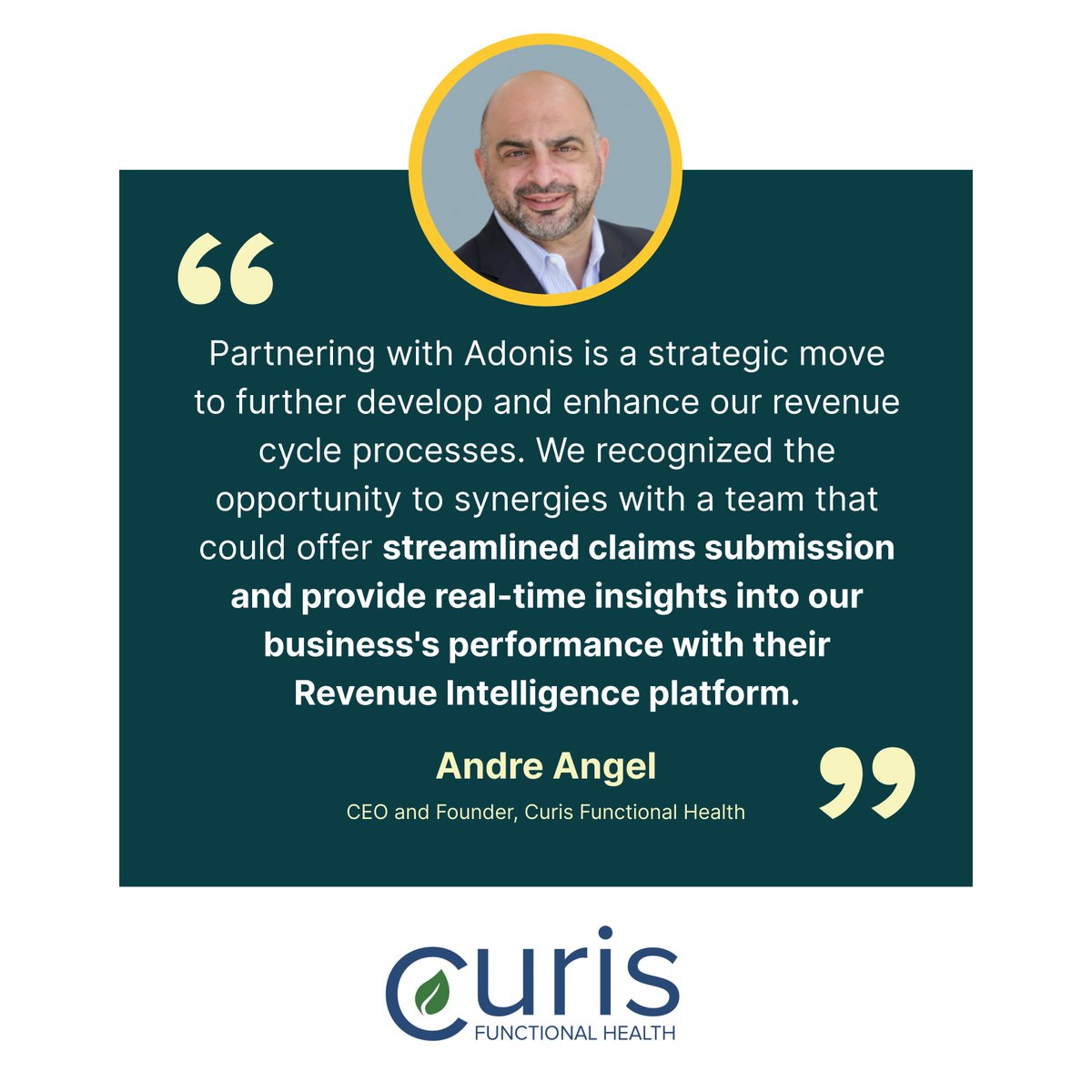 🚨There is no better feeling than receiving #positive feedback from our #customers...Here is another quick recap from our recent #partnership announcement with Curis Functional Health...