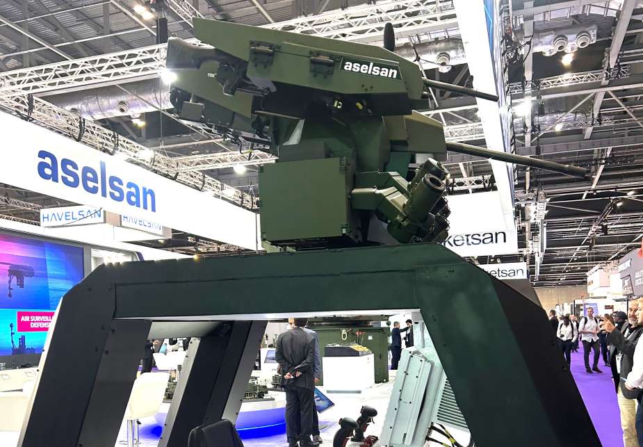 ArmyRecognition's tweet photo. #DSEI2023: #Aselsan from Turkey showcases its #SARP Next Gen #RemoteControlledWeaponStation
https://t.co/twHe83cN30 https://t.co/IQDwNxpHUi
