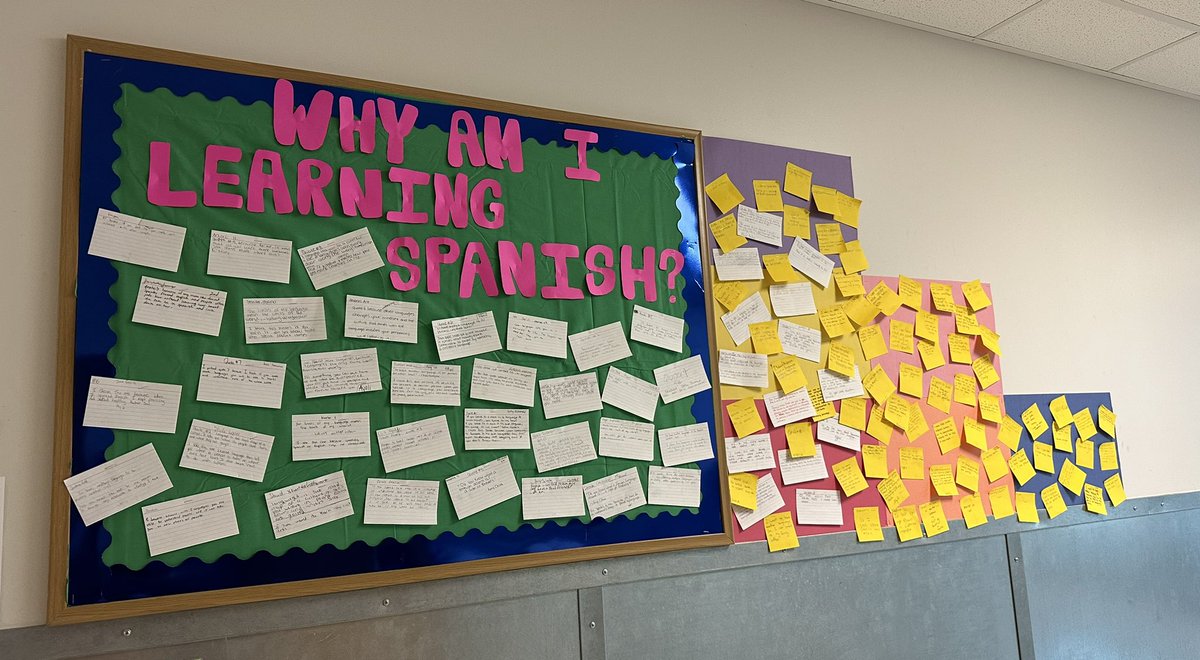 logan_stroud2's tweet photo. Proud of our Lehman Lobos 🐺 for sharing their reasons for learning another language. Powerful messages and reminders are everywhere; we just have to look. 📝🌎 #multilingualready #hayscisd #worldlanguageteachers #whylearnanotherlanguage 

@haysworldlang https://t.co/9fGmcRS48B