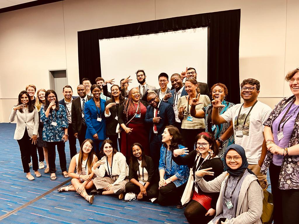 InfoKwame's tweet photo. As a speaker representing #AYACW, #BRS Youth, and the #AKOFoundation in Forum Confab I: "Intergenerational Collaboration for Our Future," I had the privilege of sharing my personal journey with the #gefassembly2023 @theGEF @CanadaDev https://t.co/MkteRQjI0Z