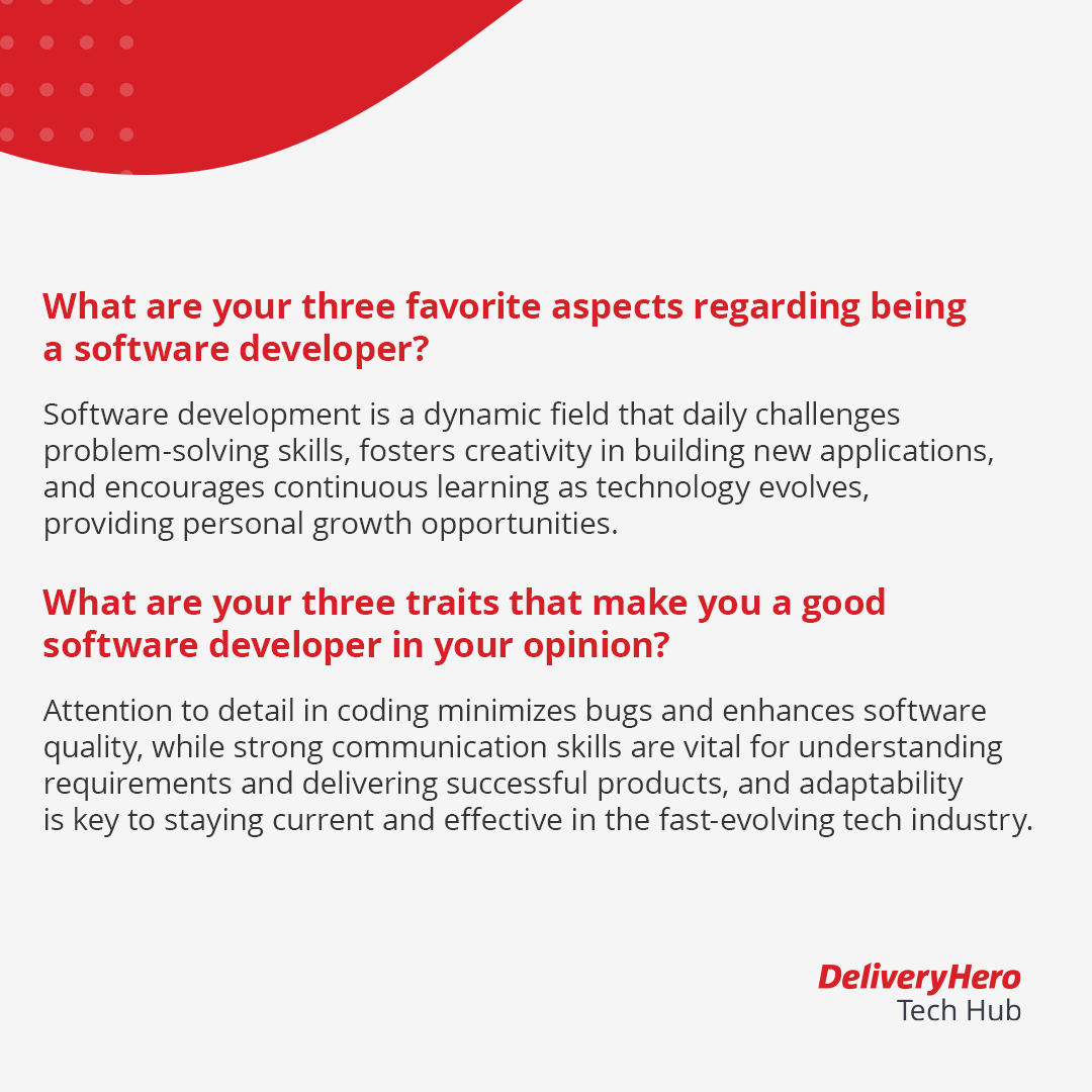 DHTechHub's tweet photo. 🎉Celebrating World Programmers' Day on September 13th with our awesome devs! 

We picked their brains for some programmer pro tips, and they're all our true heroes of code! 🚀

#DeliveryHeroTechHub #ProgrammersDay https://t.co/wqo6ugYh2n