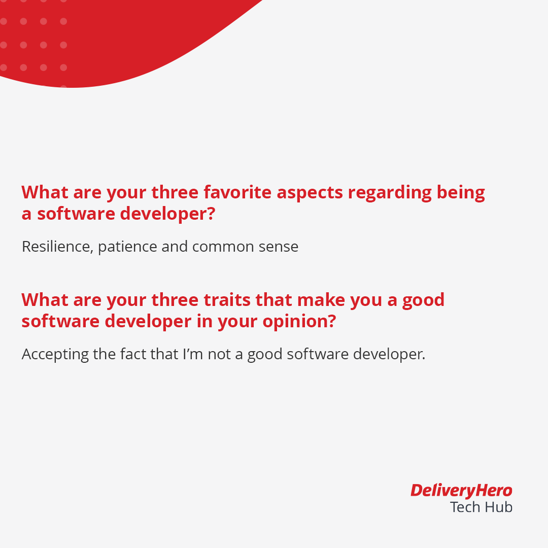 DHTechHub's tweet photo. 🎉Celebrating World Programmers' Day on September 13th with our awesome devs! 

We picked their brains for some programmer pro tips, and they're all our true heroes of code! 🚀

#DeliveryHeroTechHub #ProgrammersDay https://t.co/wqo6ugYh2n