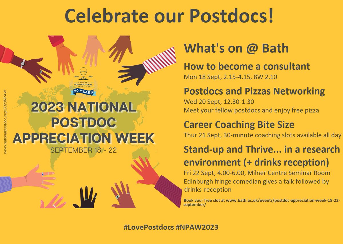 PostDoc LifeScience Society (@pdoclifescibath) on Twitter photo 