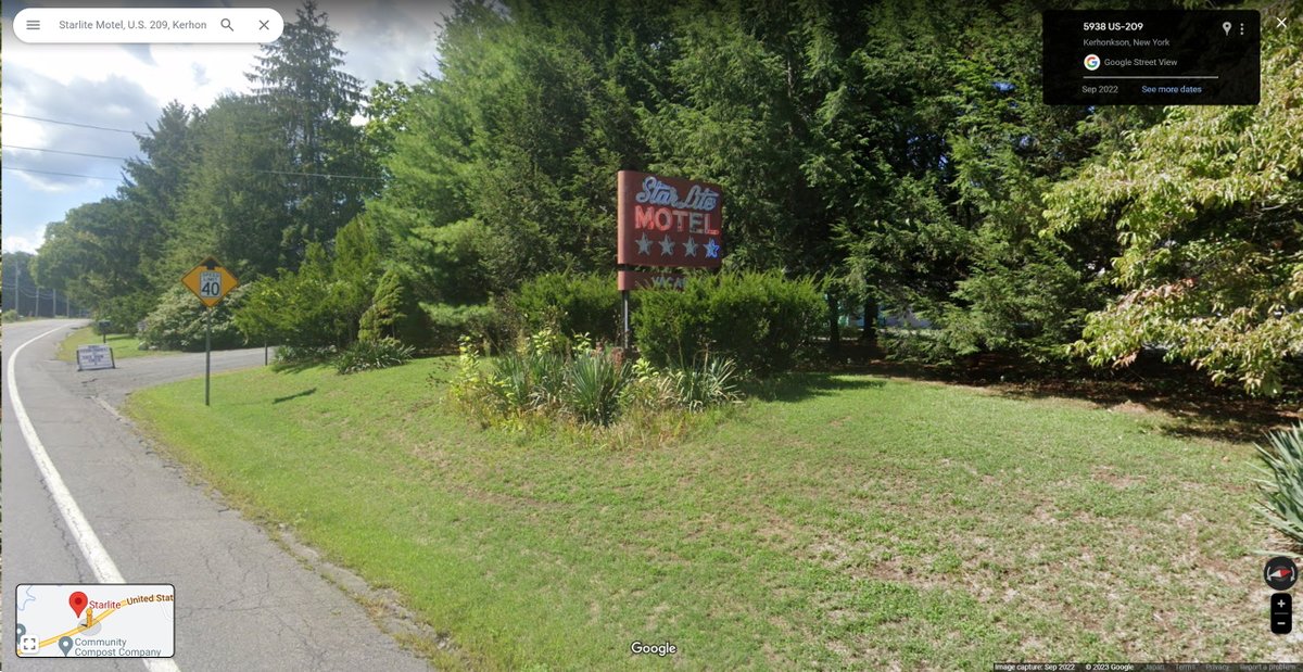 normancengland's tweet image. More of my Google Maps sleuthing skills at work: I located the motel where Michael Moriarty &amp;amp; Andrea Marcovicci did battle with stuff in "The Stuff." Doesn't look like the place has changed in the 39 years since the film was shot!
#thestuff