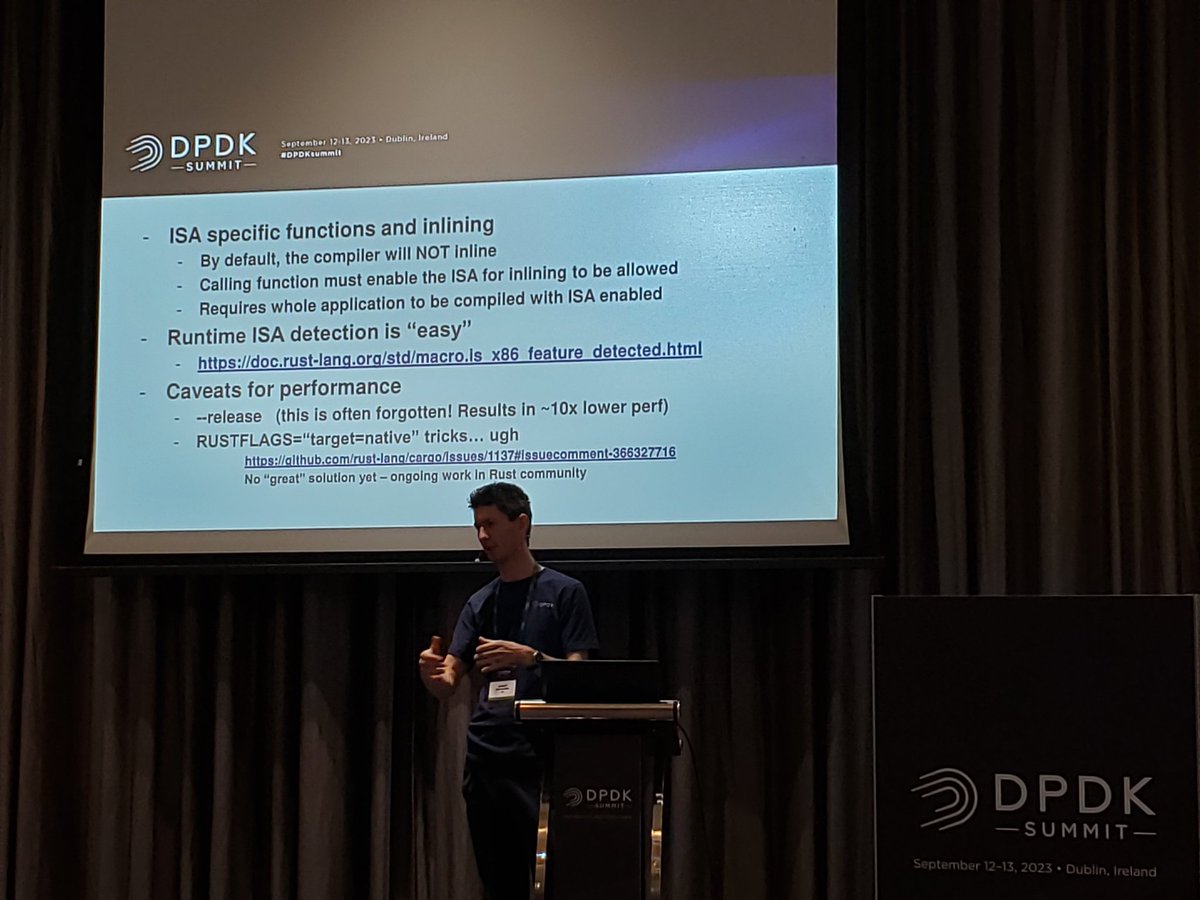 Our DPDK maintainer Harry Van Haaren is exploring Rust DPDK.
#DPDKSummit