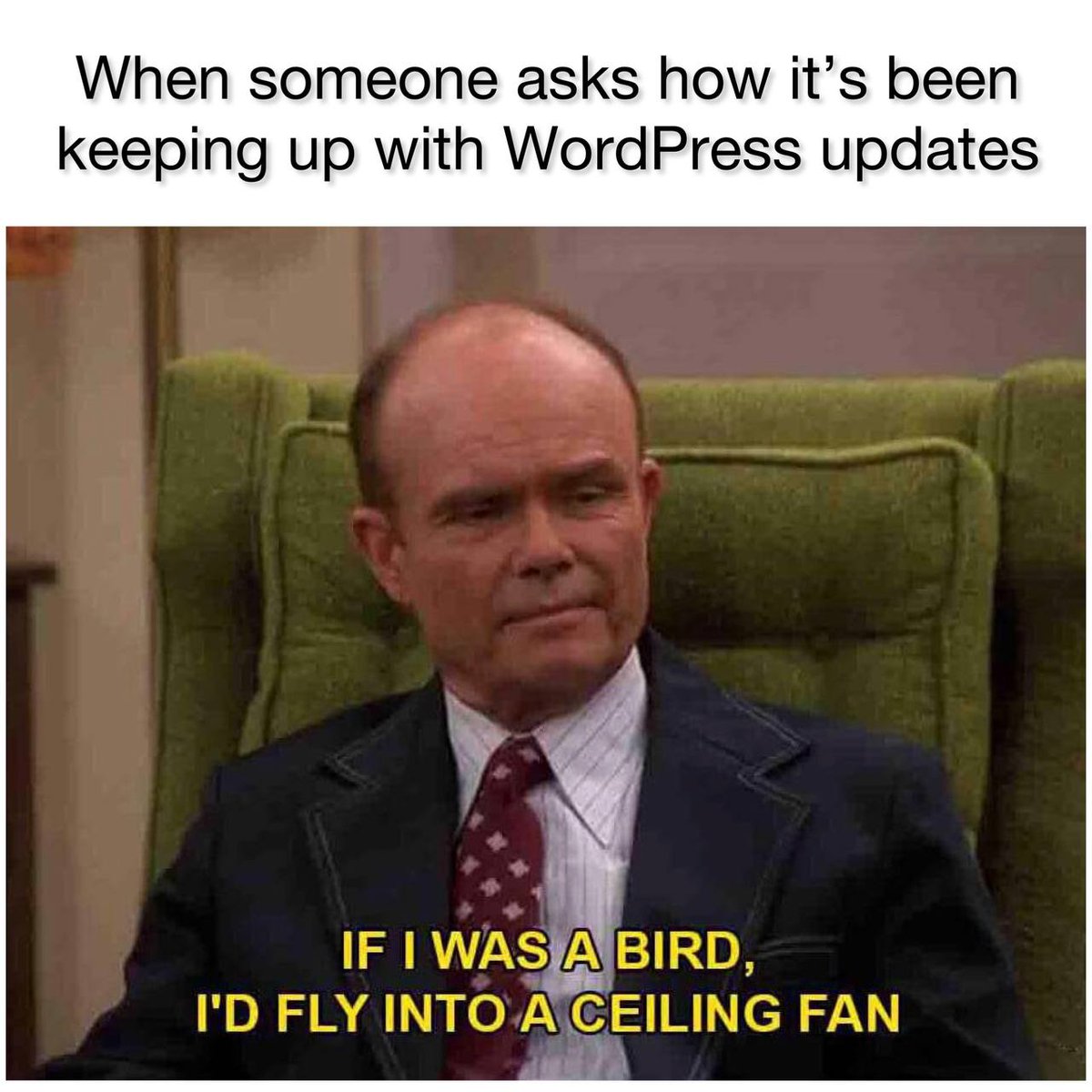 nexcess's tweet photo. Don't be like this guy. 🤣

Let a hosting provider like us manage your WordPress website! 

Learn more about what a managed WordPress hosting is: https://t.co/GWfDmNQqnM https://t.co/kq1DSbuuZt