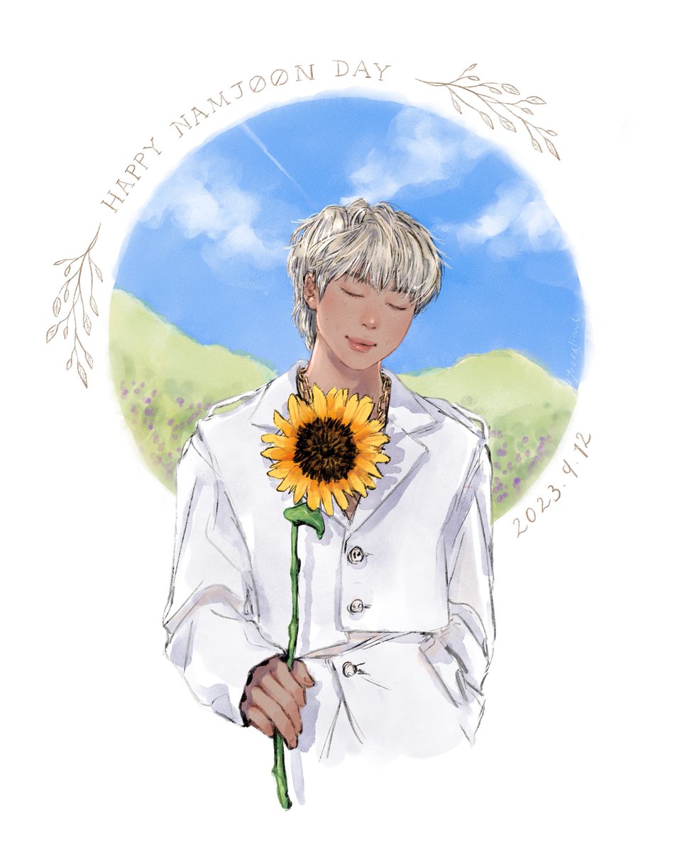 #HappyBirthdayRM 
#NamjoonDay 
遅れてしまったけど、改めておめでとうございます🌱