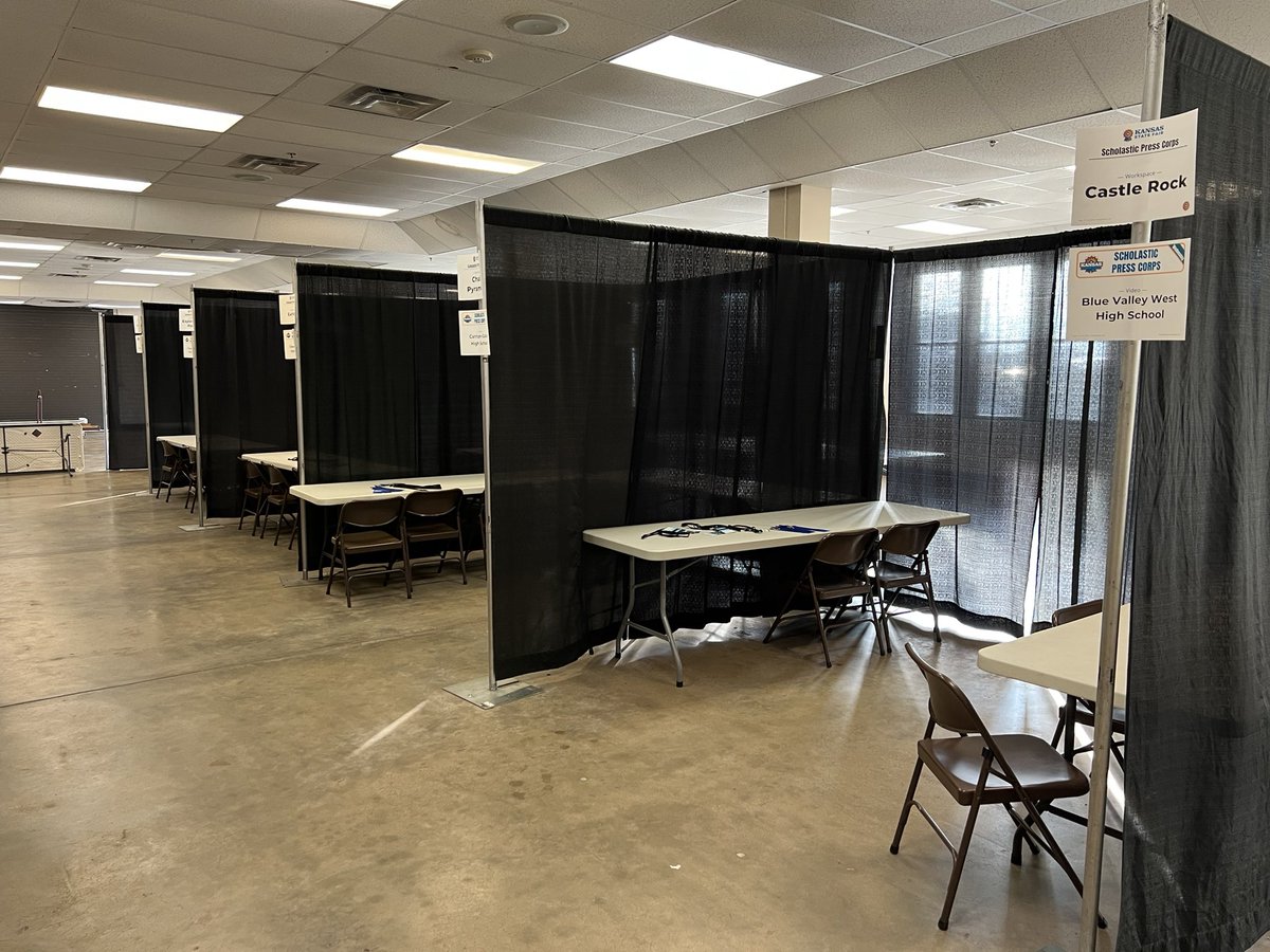 toddvogts's tweet image. The calm before the storm of day three of the Scholastic Press Corps as part of the @KansasStateFair! #getfairified #ksstatefair #scholasticpresscorps
