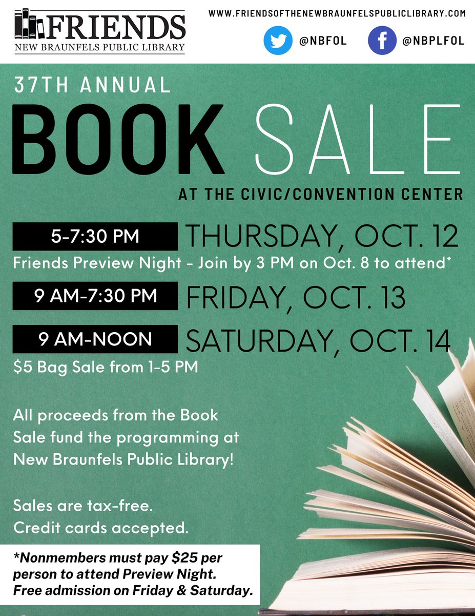 Friends of the New Braunfels Public Library tweet media