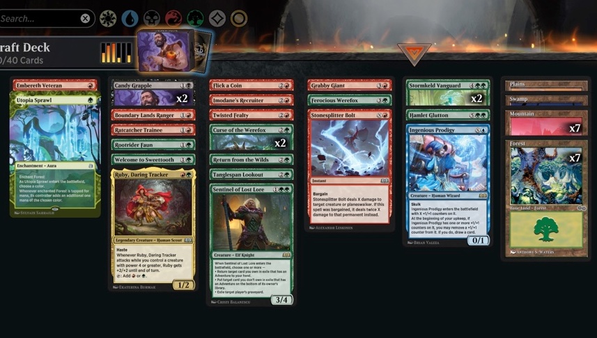 trophyymtg's tweet photo. #MTGArena 7-2 another Eldraine Draft with gruul good cards splashing some good removal and game winning prodigy. 
Green and Reds fixing is just so good
@fireshoes 
@mtgazone https://t.co/yYo8r86xeL