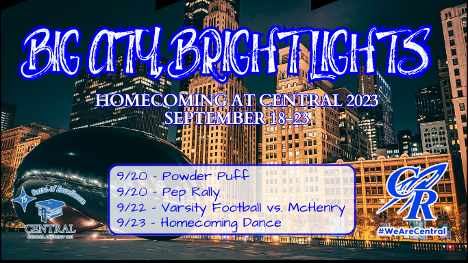 Central301's tweet photo. BIG CITY, BRIGHT LIGHTS!

It's time for the 70th Annual Homecoming at Central celebration on Rocket Hill. It's a district wide tradition with spirit weeks, powder puff, the dance and a big game!

MORE: https://t.co/D7dVErpBjb

#WeAreCentral 🚀 https://t.co/cMxCQ10fgK
