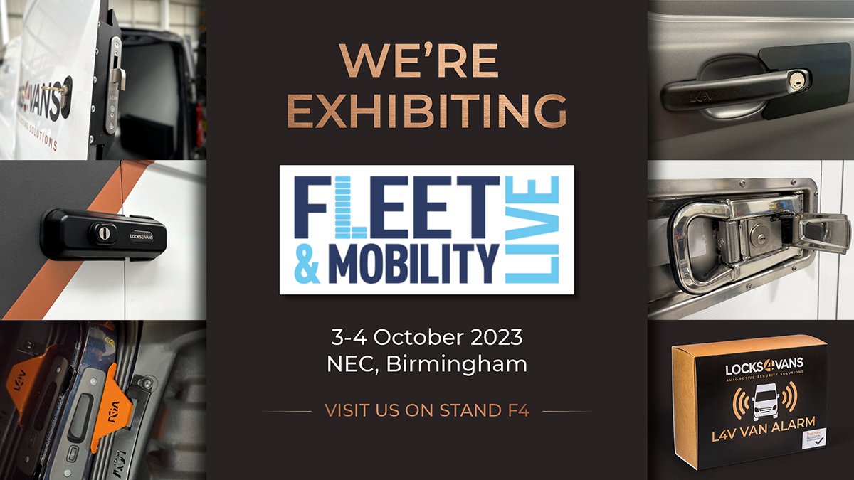 Join us at Fleet &amp; Mobility Live next month!

Find out how our partnerships with leading converters &amp; AA Key Assist ensure your security upgrades are effortless.

We’ll showcase our latest range of security solutions, including the new L4V Van Alarm.

Find out more on Stand F4.